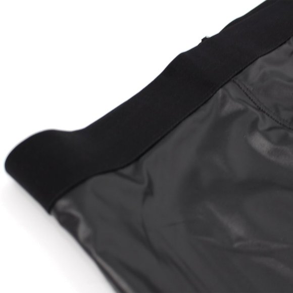 David Lerner Ankle Zip Faux Leather Leggings Large NEW Vegan - Picture 4 of 7